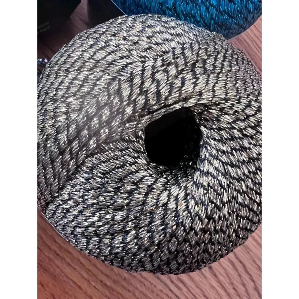 Discontinued Willow Yarns Firefly Metallic Ladder Yarn Lot (4 Skeins)